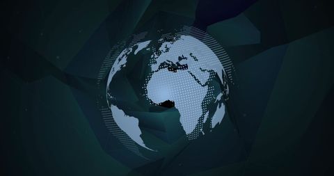 Digital Globe with Abstract Network Background - Download Free Stock Images Pikwizard.com