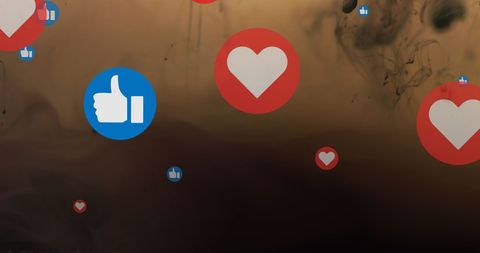 Social Media Reactions in Abstract Ripple Effect - Download Free Stock Images Pikwizard.com