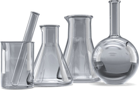 transparent chemistry flasks and beakers illustration - Download Free Stock Videos Pikwizard.com