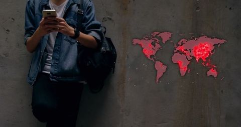 Youth Analyzing Pandemic Data with Smartphone Worldwide