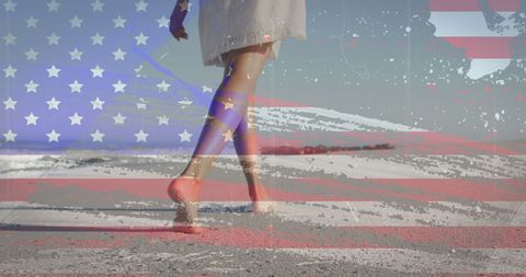 Patriotic Spirit: Dreaming of Freedom at the Beach