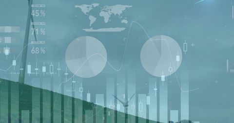 renewable energy and market trends conceptual illustration - Download Free Stock Images Pikwizard.com