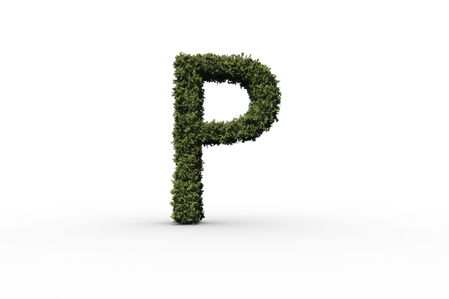 Green Leafy P Letter Symbol on Transparent Background - Download Free Stock Videos Pikwizard.com