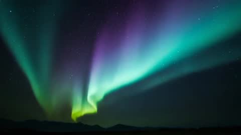 Mesmerizing Northern Lights Dancing in Starry Nightscape