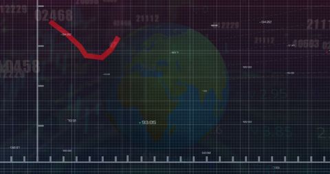 Global Financial Data and Graph Analysis Technology - Download Free Stock Images Pikwizard.com