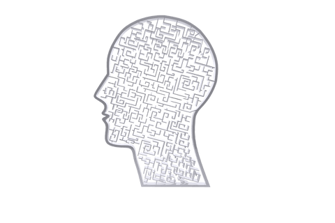 intricate maze design in profile head silhouette on transparent background - Download Free Stock Videos Pikwizard.com