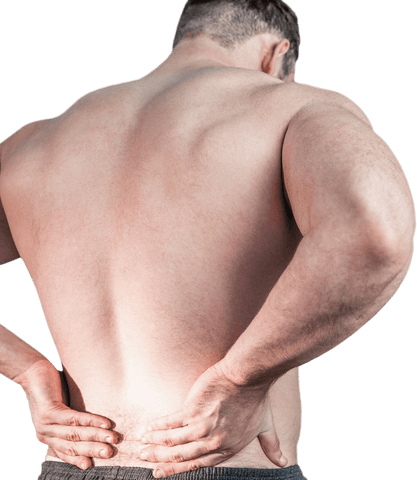 transparent view back pain from bodybuilding exercise strain - Download Free Stock Videos Pikwizard.com