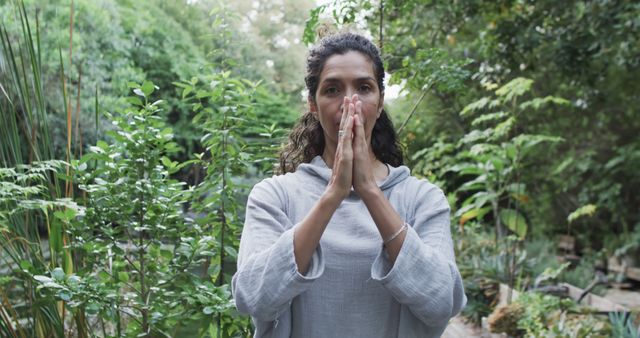 Meditating Woman Practicing Mindfulness in Serene Forest - Download Free Stock Images Pikwizard.com