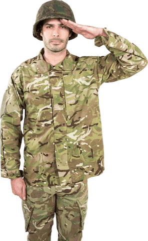 transparent image army soldier saluting confidently - Download Free Stock Videos Pikwizard.com