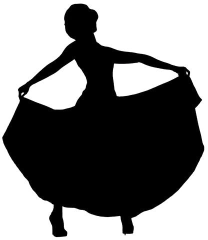 transparent silhouette of dancing woman holding dress - Download Free Stock Videos Pikwizard.com