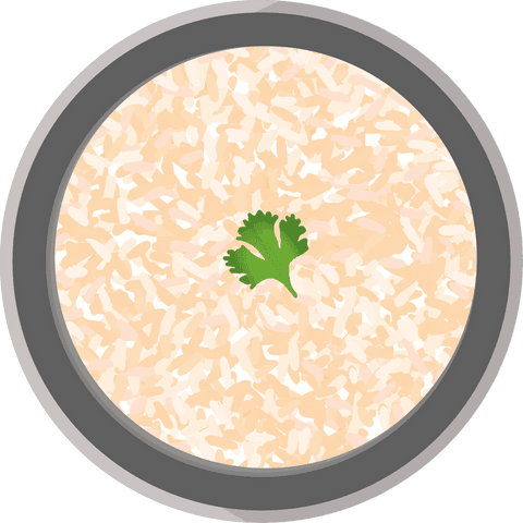 transparent background beige rice bowl with green coriander leaf - Download Free Stock Videos Pikwizard.com