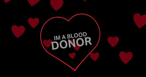 Blood Donor Awareness with Heart Icons - Download Free Stock Images Pikwizard.com