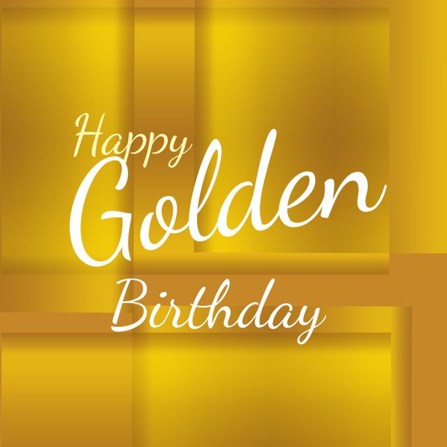 This elegant and festive template is perfect for celebrating a special milestone birthday. With its luxurious golden tones and joyful design, it is ideal for creating greeting cards, event invitations, and social media posts that convey birthday wishes and set a celebratory tone. This versatile template can be used for various celebrations that embrace elegance and festivity.