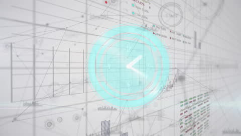 Digital Financial hub with Time Overlay Conceptual Ideas