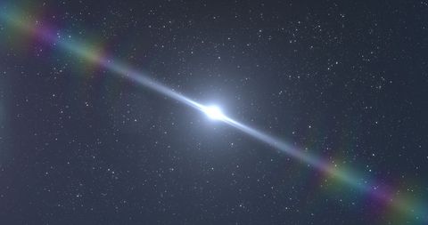 Radiant Cosmic Starburst with Subtle Rainbow Halo - Download Free Stock Images Pikwizard.com