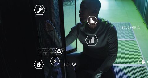 innovative data technology trends with engineer in server room - Download Free Stock Images Pikwizard.com
