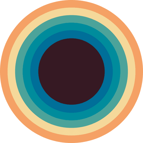 colorful concentric circles with transparent center on artistic background - Download Free Stock Videos Pikwizard.com