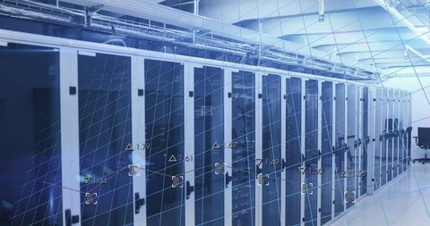 AI Data Visualization in Modern Server Room - Download Free Stock Images Pikwizard.com