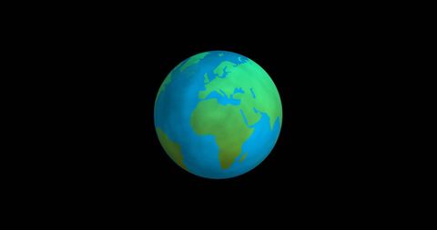 Brightly Illustrated Earth against a Deep Black Background - Download Free Stock Images Pikwizard.com