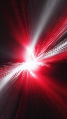 Pulsing Red White Energy Vortex Vertical Motion Loop for Futuristic Sci-Fi Background