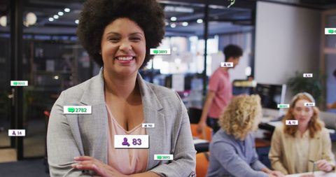social media data processing in modern office with diverse team - Download Free Stock Images Pikwizard.com