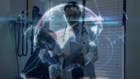 Doctor and Child Exploring Digital Healthcare Innovation