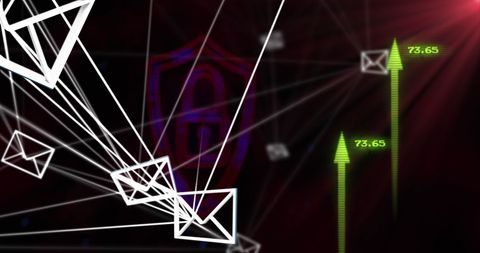 Digital data exchange with padlock and graphs