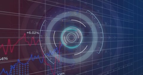 Futuristic Data Analysis Dashboard with Virtual Interface - Download Free Stock Images Pikwizard.com