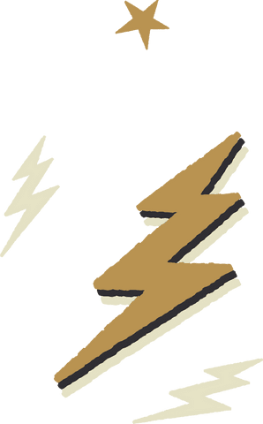stylized lightning bolts and star on transparent abstract icon design - Download Free Stock Videos Pikwizard.com