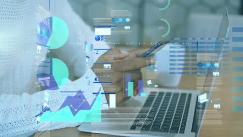 Business Professional Analyzing Data on Digital Devices