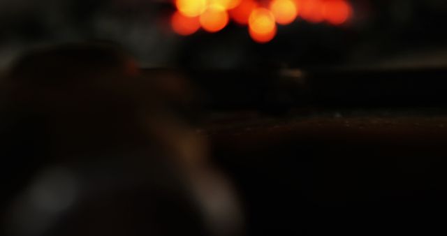 Blurred Close-up of Glowing Embers in Dark Setting - Download Free Stock Images Pikwizard.com