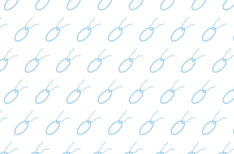 Seamless blue tag pattern with transparent background
