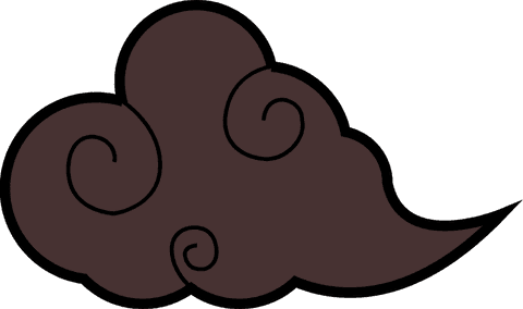 abstract dark brown cloud with spiral swirls on transparent background - Download Free Stock Videos Pikwizard.com