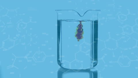 Digital Chemical Animation with Lab Glass and Liquid Pouring
