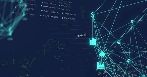 Digital Icons and Stock Data Illustrating Global Finance Network - Download Free Stock Images Pikwizard.com