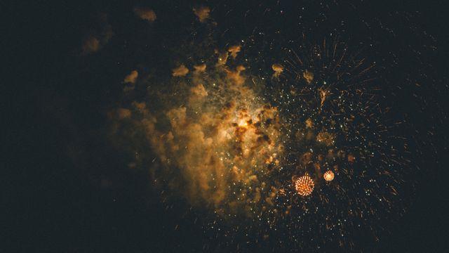 Dazzling Fireworks Display in Night Sky - Download Free Stock Photos Pikwizard.com