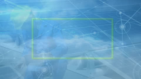 Network Connections Overlapping Renewable Energy Concept