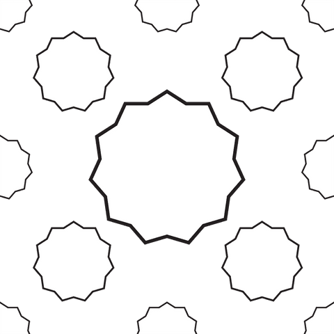 seamless pattern of jagged circles on transparent background - Download Free Stock Videos Pikwizard.com