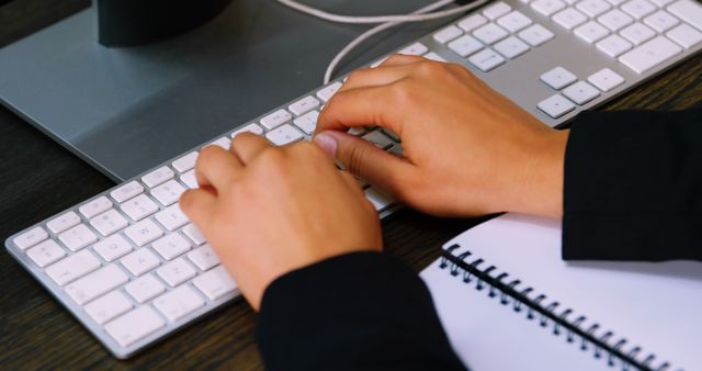 Close-Up of Hands Typing on Keyboards - Download Free Stock Images Pikwizard.com