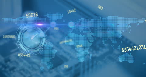 Global Technology and Data Connection Concept