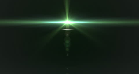 Retro Futuristic Green Light Burst Over Black Background