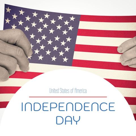 Patriotic Hands Holding USA Flag Celebrating Independence Day - Download Free Stock Templates Pikwizard.com