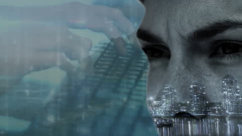 Digital Merge of Technology and Urban Landscape