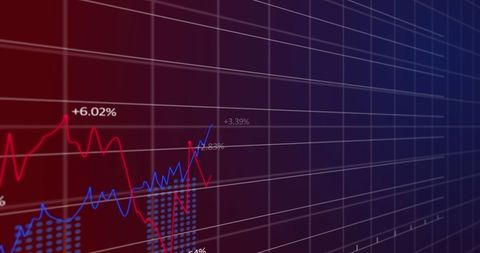 Data Analytics with Dynamic Global Market Trends on Screen - Download Free Stock Images Pikwizard.com