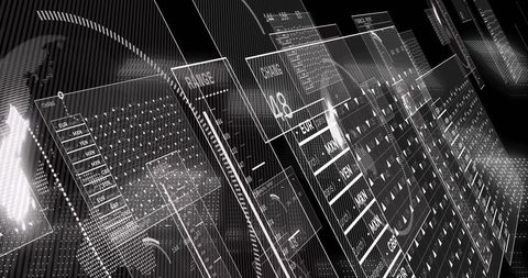 Futuristic Financial Data Analysis Digital Interface - Download Free Stock Images Pikwizard.com