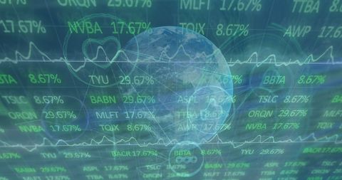 Global Stock Market and Financial Data with Digital Connectivity - Download Free Stock Images Pikwizard.com