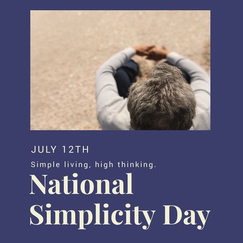 national simplicity day celebration with seaside reflection - Download Free Stock Templates Pikwizard.com