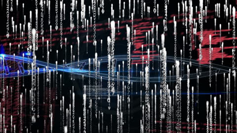 Futuristic DNA Strand Visualization with Data Integration