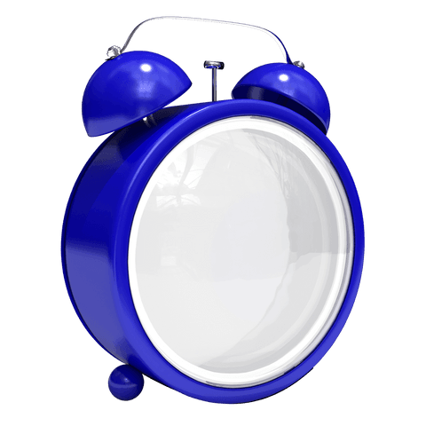 shiny blue transparent alarm clock without face - Download Free Stock Videos Pikwizard.com