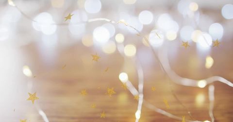 Twinkling Starry Lights with Blurred Warm Bokeh Background - Download Free Stock Images Pikwizard.com